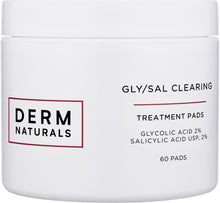Load image into Gallery viewer, Derm Naturals Acne Clearing Pads with Gly/Sal 2/2