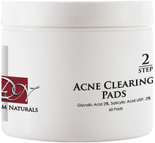Load image into Gallery viewer, Derm Naturals Acne Clearing Pads with Gly/Sal 2/2